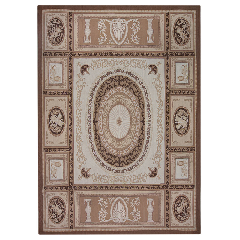 Wool Oriental Area Rug, Round 14'