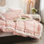  Ensemble de housse de couette à volants rose Housse de couette à franges rétro-823127444