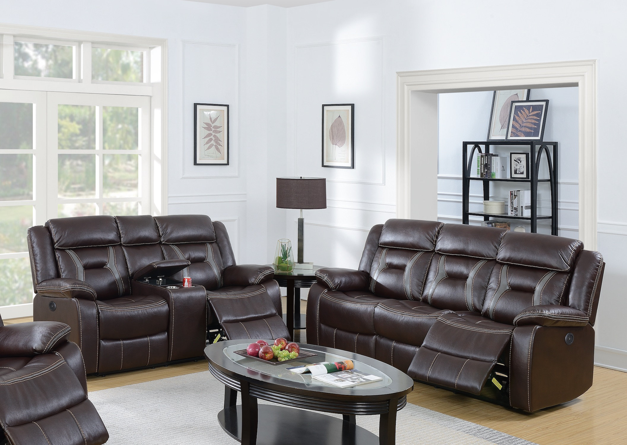 Red Barrel Studio® 2 Piece Faux Leather Reclining Living Room Set | Wayfair