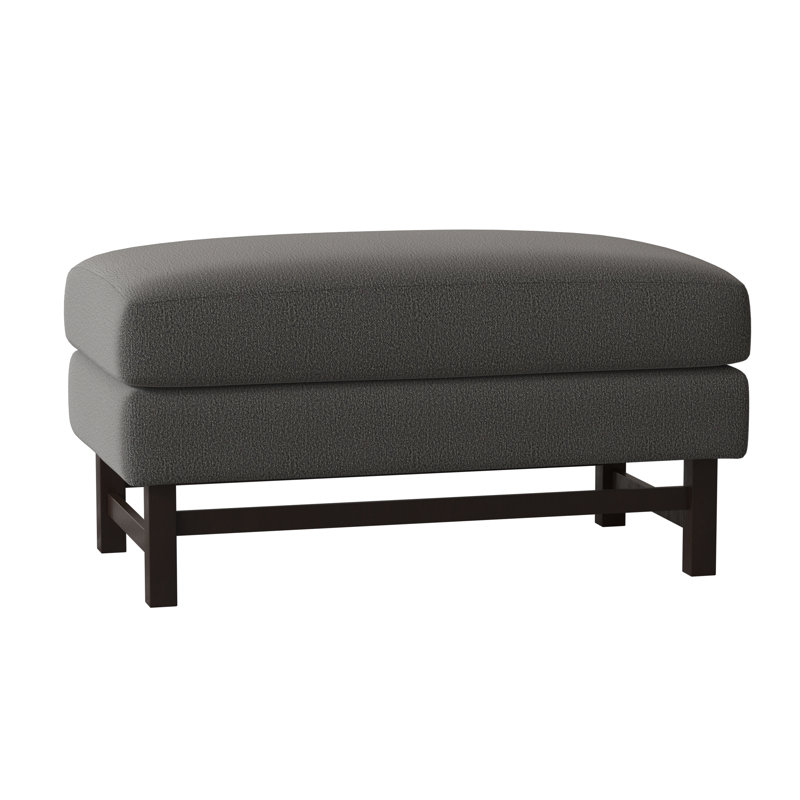 Edward Ottoman, American Walnut, Margaret Mahogany