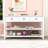 Exton Mid-Century Console Table with Storage Drawers and Open Shelves-325628263
