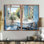 «Bathroom Tranquil Reflections I - Large Bathroom», art mural