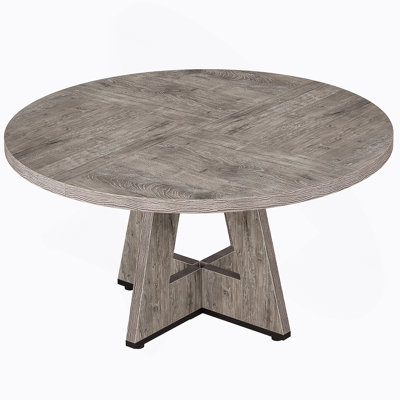 TribeSigns 47" Round Farmhouse Dining Table