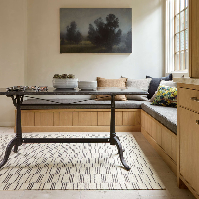 Leni Oatmeal Handwoven Jute Rug, Rectangle 3' x 5'
