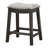 Fordham Dark Grey and Beige Counter Height Saddle Stool (Set of 2)
