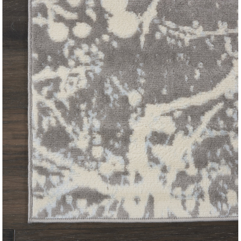 Tapis gris Sheron, Tapis de couloir 2 pi 3 po x 7 pi 3 po