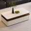 Table basse rectangulaire en bois manufacturé blanc-130058478