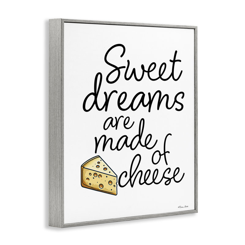 «Sweet Dreams Are Made Of Cheese», estampe numérique, design par Susan Ball, H 30 po x l 24 po, Estampe numérique Farmhouse