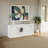 Void Console Table, White Stone