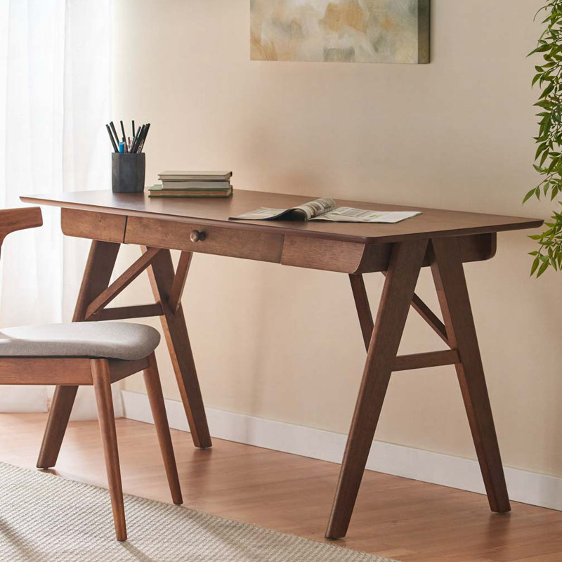 Bureau d'écriture avec tiroirs en bois