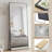 Oversized Full Length Mirror with Stand, Standing Mirror Full Body, Floor Mirror with Aluminum Alloy Framed Rectangle Wall Mirror-1432085490-1432085488