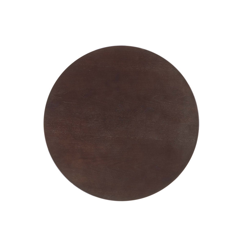Table de bar ronde en grain de bois 28 po Lippa, Cerise noyer