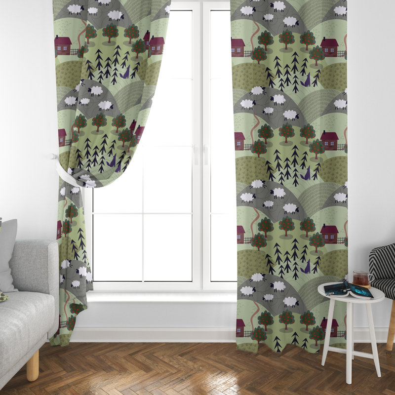 Javonte Room Darkening Curtain Pair, 20" W x 52" L