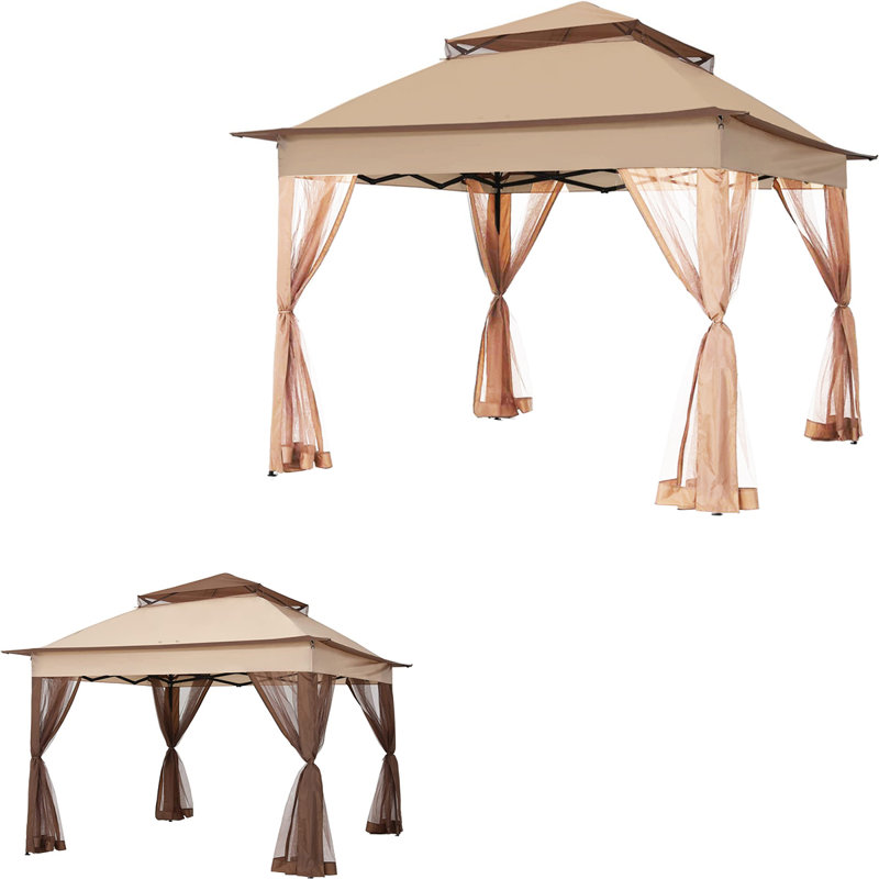 Auvent de remplacement pour pavillon de jardin escamotable 11 po x 11 po - Riplock 350