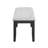 Transitional Upholstered Dining Bench With Nailhead Tufted Seat And Black Finish Legs For Elegant Seating