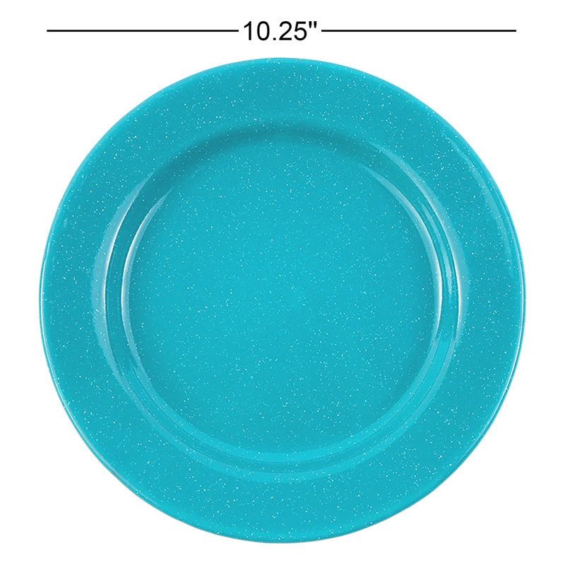 Stinson Enamelware Dinner Plate, Turquoise
