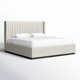 Chamblis Upholstered Wingback Bed