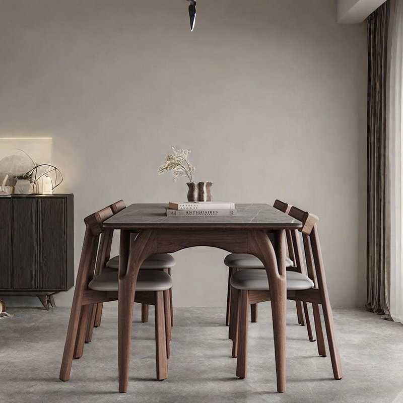 Ensemble de chaises de table de salle à manger en bois de frêne Ash, H 29,5 po x L 70,8 po x l 35,4 po