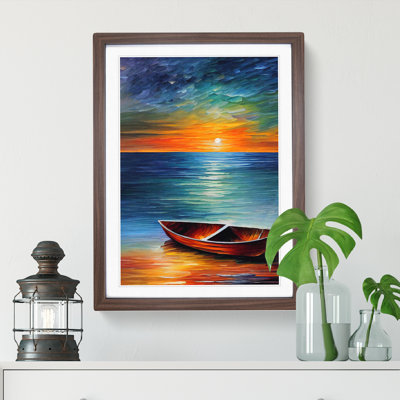 Boat at Sunset No.3 - Wall Art