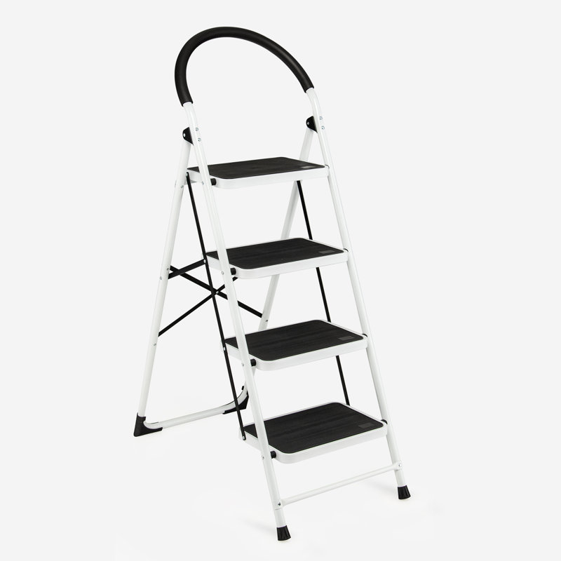 4 - Step Steel Lightweight Folding Step Ladder