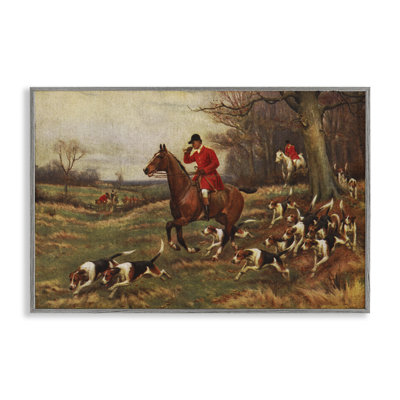  Vintage Hunting Party Dogs Giclee Art by Tina Higgins Designs, Inc.