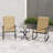 3 PCS Patio Rocker Set with High Backrest & Wood-Plastic Tabletop Coffee Table