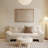 French Retro Cream Style Sofa