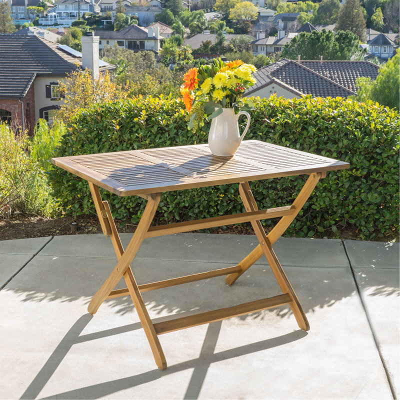 Table pliable Positano 43,5 po, Naturel