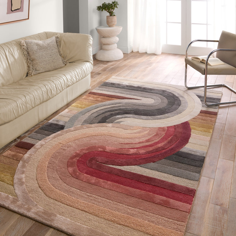 Collman Abstract Indoor Rug, Rectangle 9' x 12'