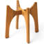 Support pour plante haut 16 po Arco - finition teck doré-304994720-304994748