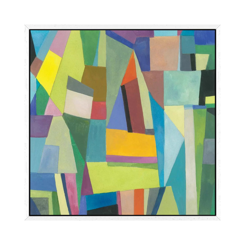 Hamburg by Kim Parker - Print on Canvas, White Framed, 45.72 cm H x 45.72 cm W