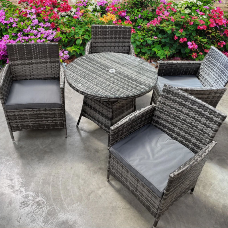 Rattan Cube Dining Set