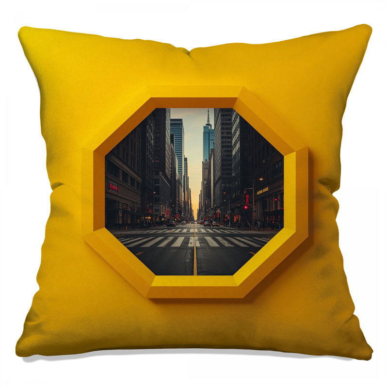 Coussins Cityscape Street View, 14 X 14 pouces