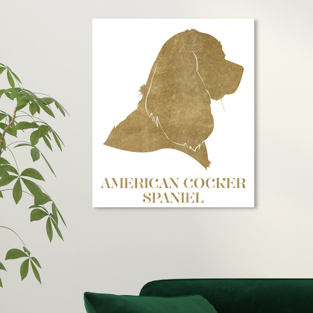 'American Cocker Spaniel' Graphic Art on Wrapped Canvas