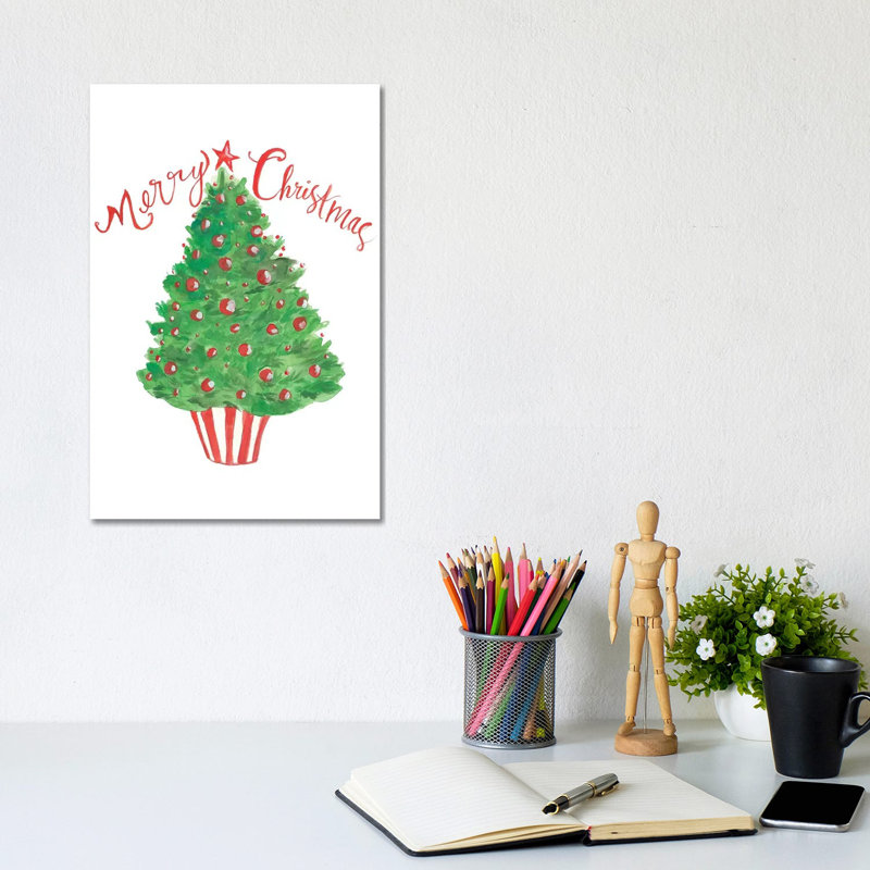 Christmas Whimsy II 1 Piece Wrapped Canvas Painting, 20.32 cm H x 30.48 cm W