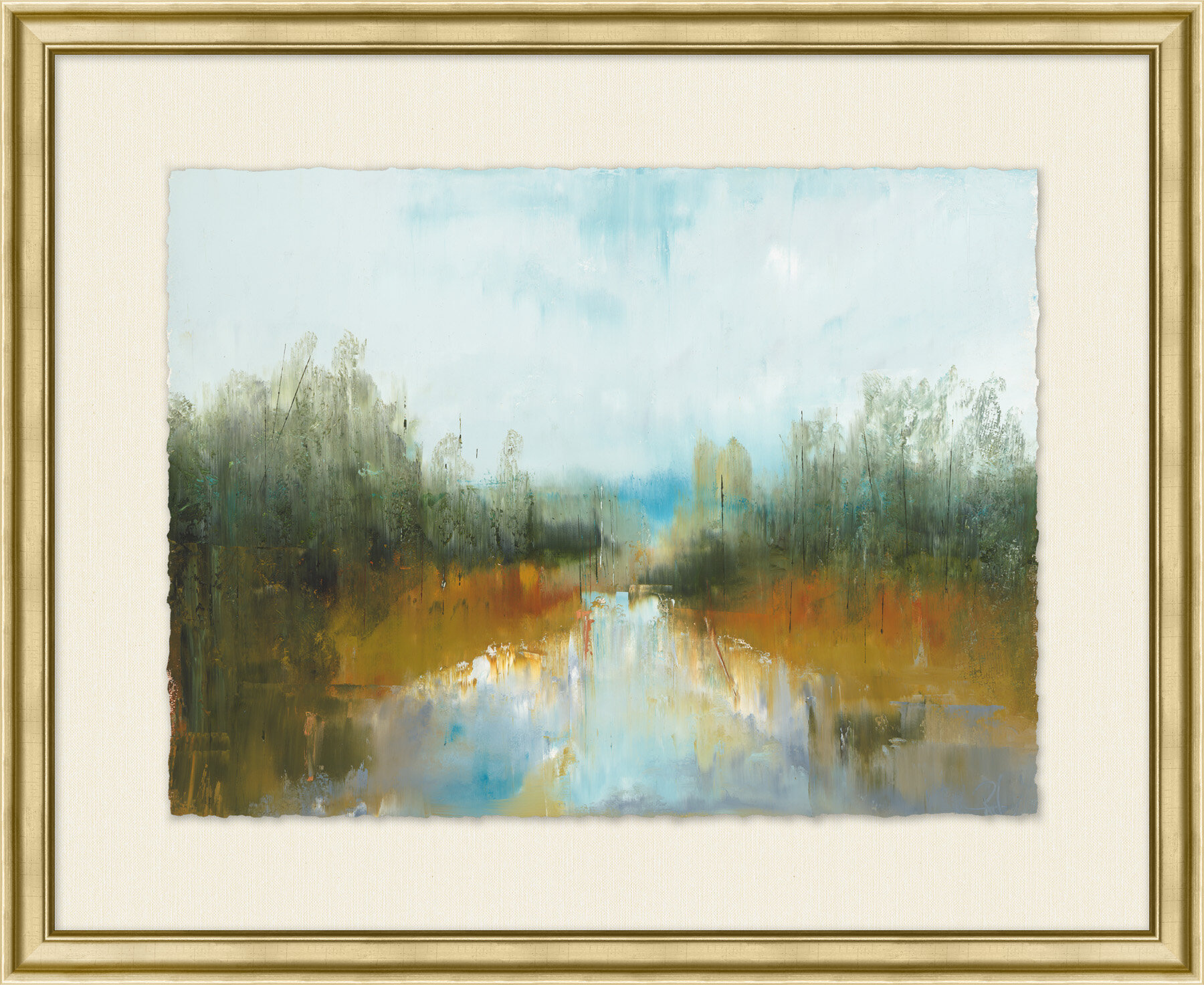 Wendover Art Group Western Marsh 1 - Picture Frame Painting | Wayfair