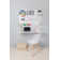 Marchelle Working Station Peg Board Kit with Wall Mounted Folding Work Bench 