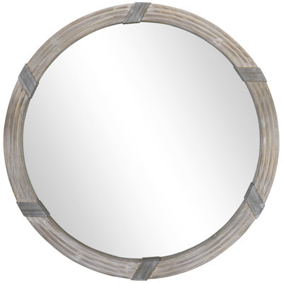 Miroir mural en bois 30,75 po