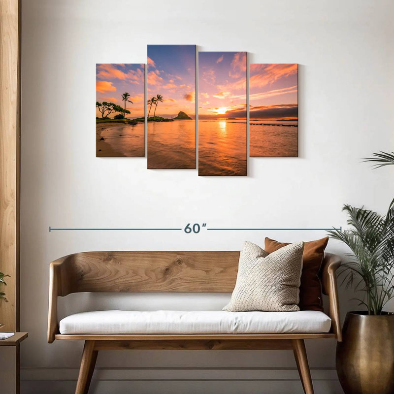 Coucher de soleil tropical Gillard Hawaii, H 27 po x l 43 po