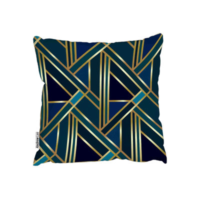 Geometric Square Cushion