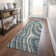 Premium Machine Washable Prisco Teal Rug