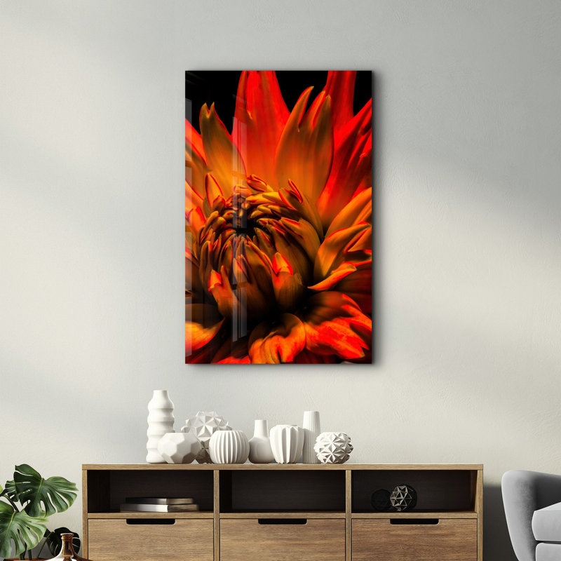 Elegant Tempered Glass Wall Art Painting, 13.8 x 21.7 inches | 100% Tempered Glass, Thickness: 0.16 inches | UV Printed for Vibrant Colors | Perfect for Home Decor, Living Room, & Office Spaces