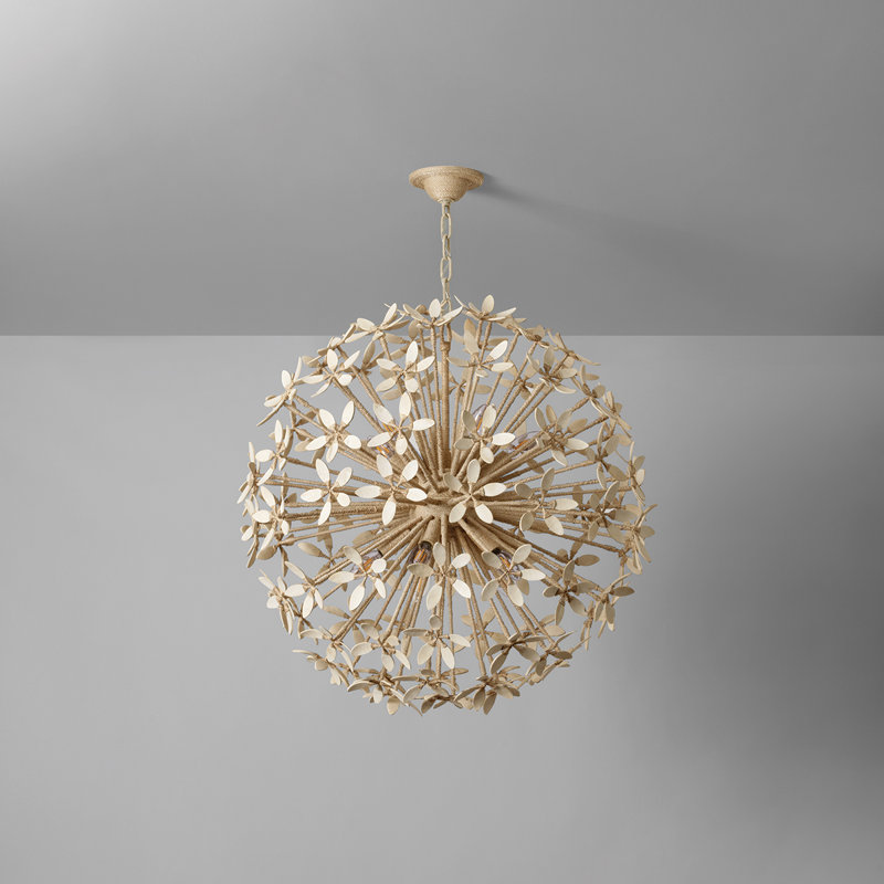 Corfu Chandelier in Ivory Coco
