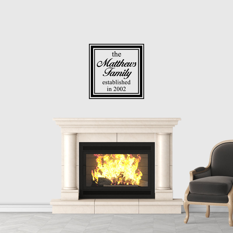 Text & Numbers Wall Decal, Black, Yes