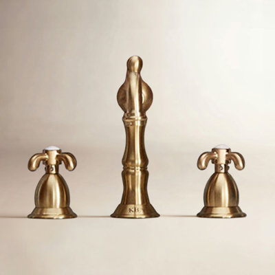 French Country Widespread Faucet with Drain