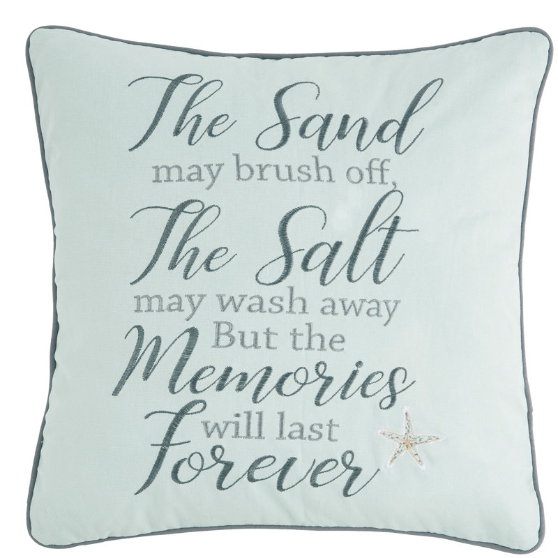 Memories Forever Embroidered Pillow