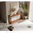 60" Rectangular Solid Wood Veneer Console Table-1448312188