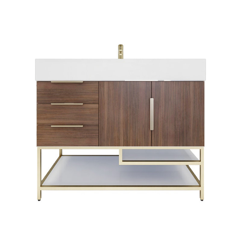 Ensemble de meuble-lavabo simple 42 po Glasgow, Bois de rose
