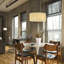 4 - Light Dimmable Drum Chandelier