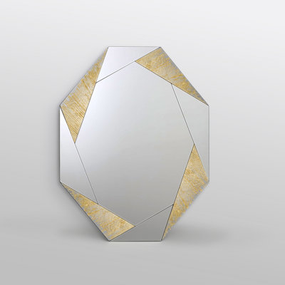 Hexagon Wall Mounted Accent Mirror